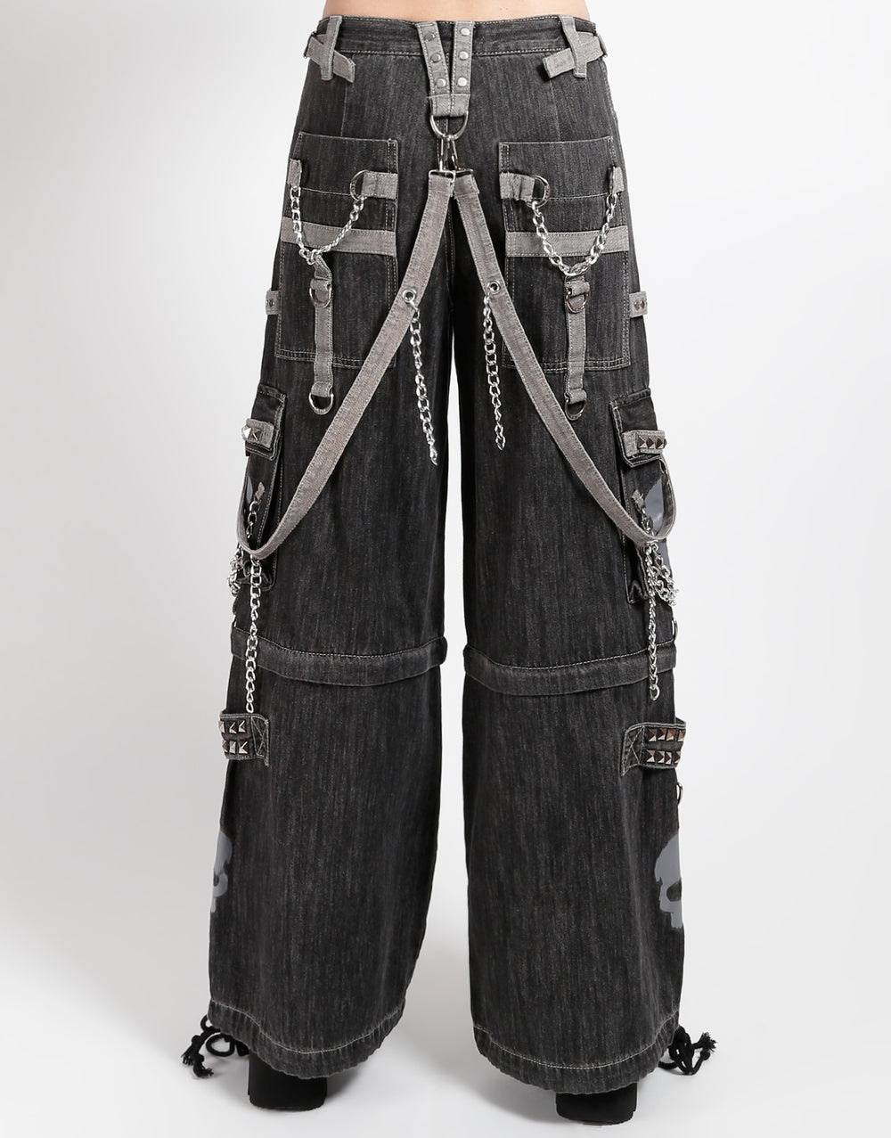 SUPER SKULL DENIM PANT GREY SKULL