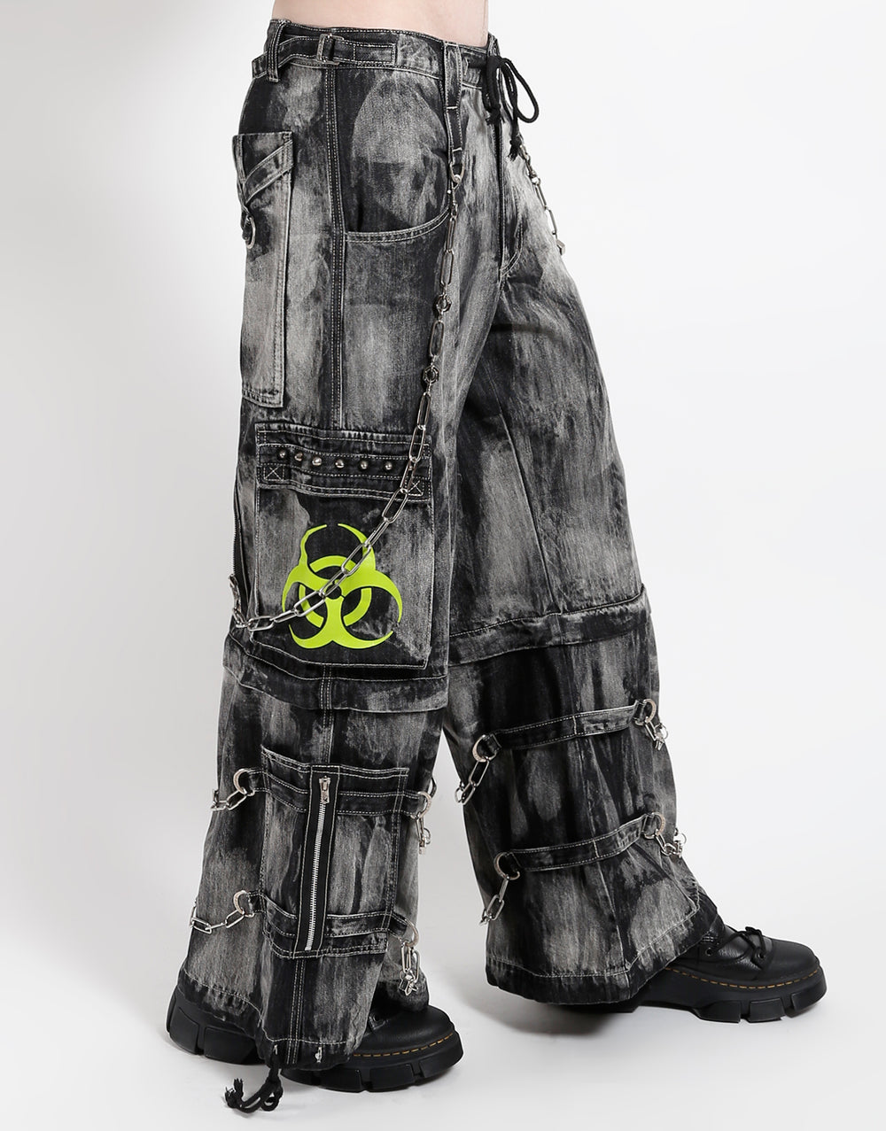 BIOHAZARD BLACK DENIM STORM WASH PANT