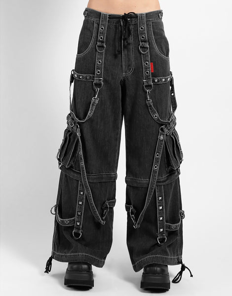 DENIM STRAP PANT BLACK – TRIPP NYC