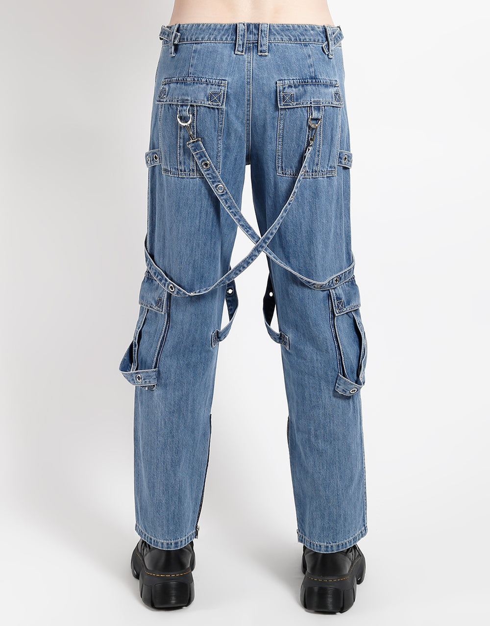 Y-HARNESS PANT LIGHT INDIGO DENIM