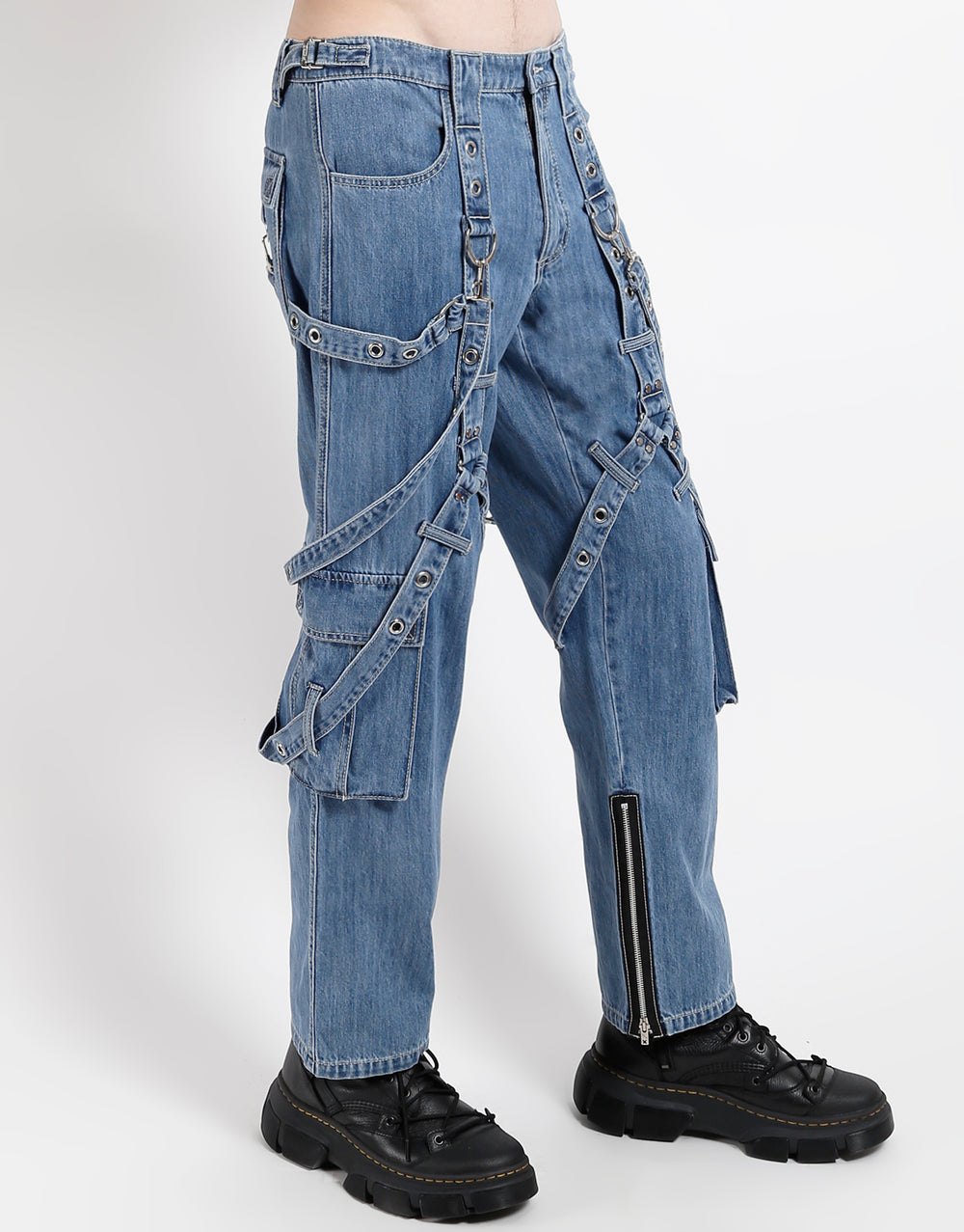 Y-HARNESS PANT LIGHT INDIGO DENIM