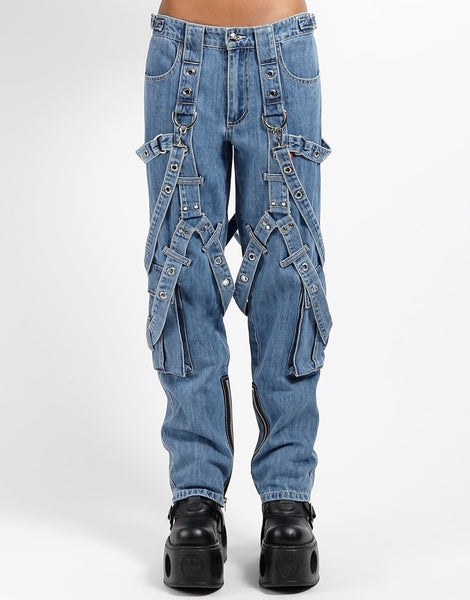 Y-HARNESS PANT LIGHT INDIGO DENIM – TRIPP NYC