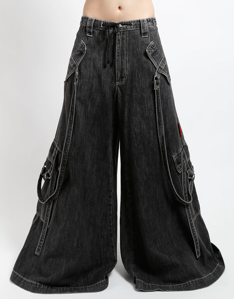 BOOSTER STRAP PANT BLACK DENIM – TRIPP NYC