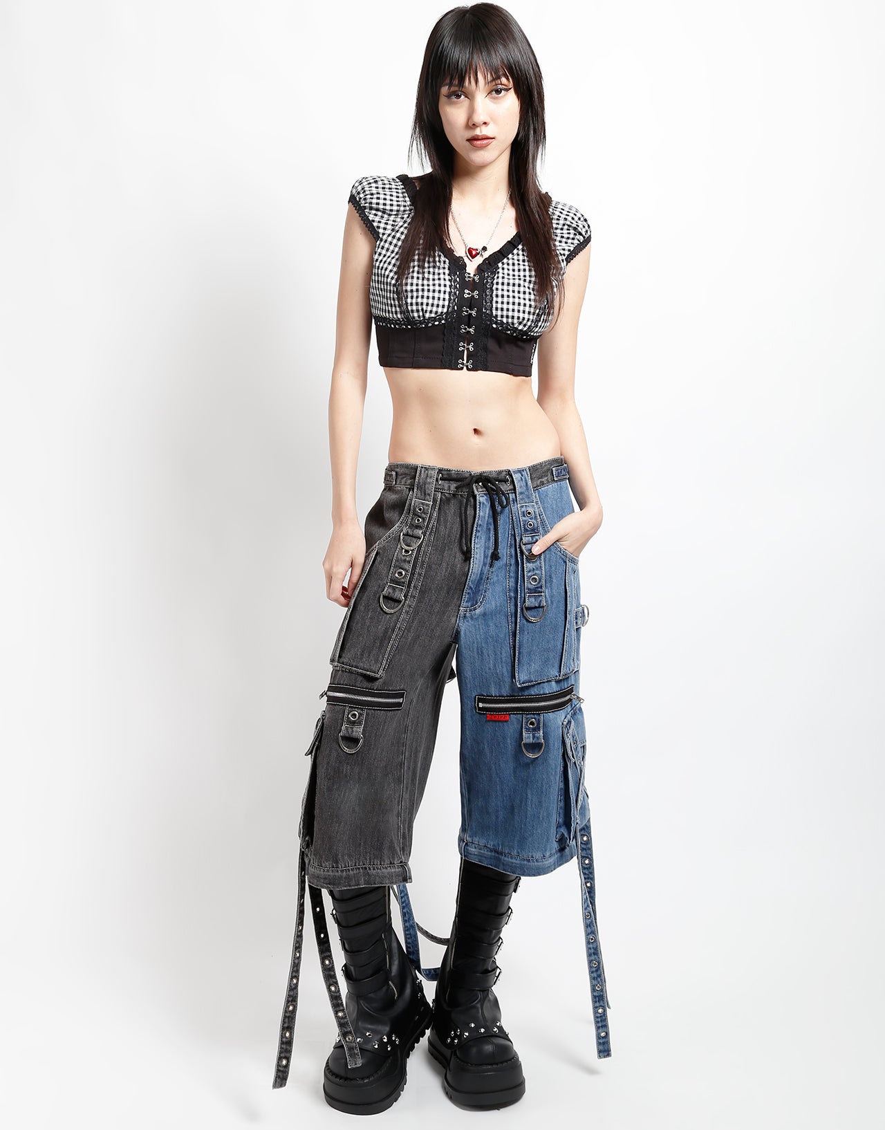 X-STRAP PANT SPLIT DENIM – TRIPP NYC