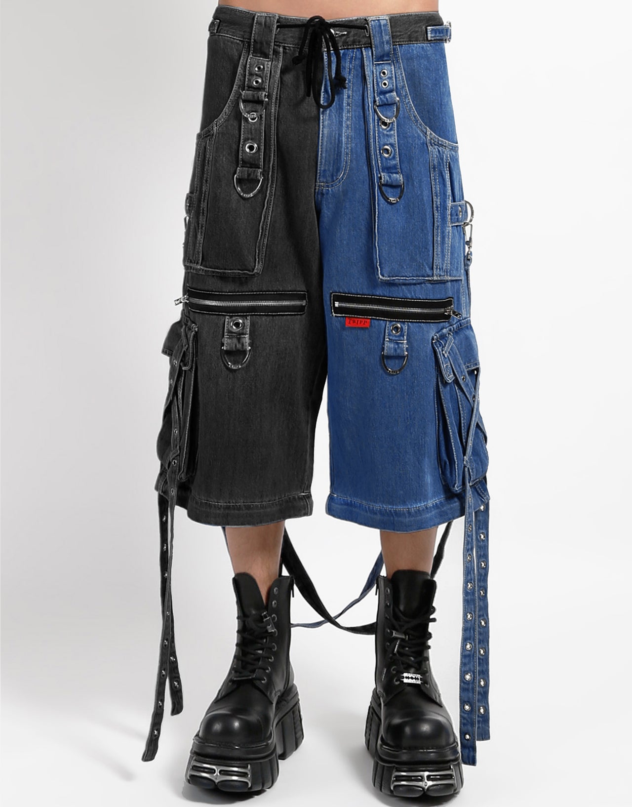 X-STRAP PANT SPLIT DENIM – TRIPP NYC