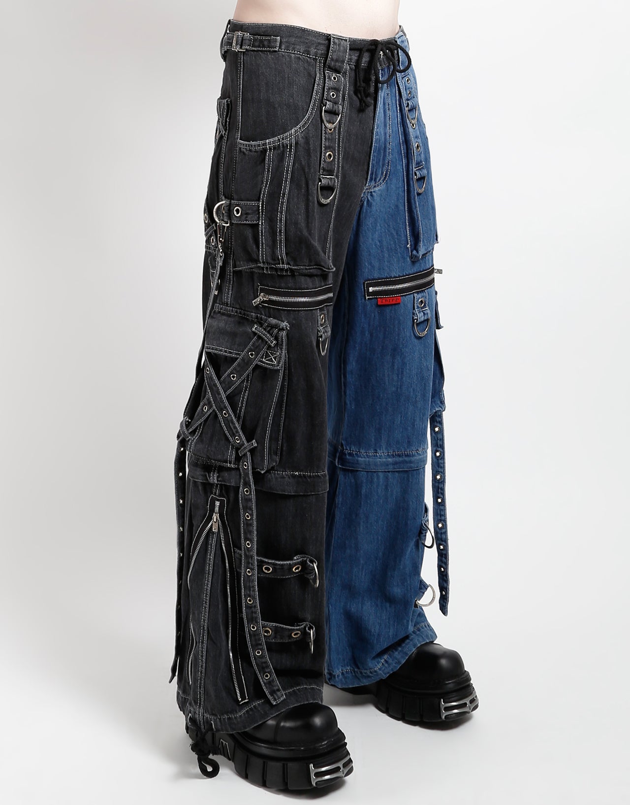 X-STRAP PANT SPLIT DENIM – TRIPP NYC