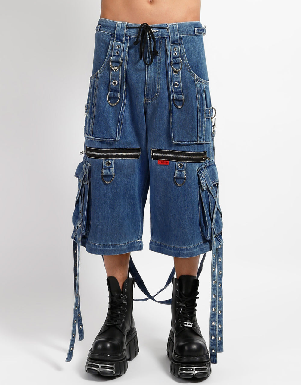 X-STRAP PANT BLUE DENIM