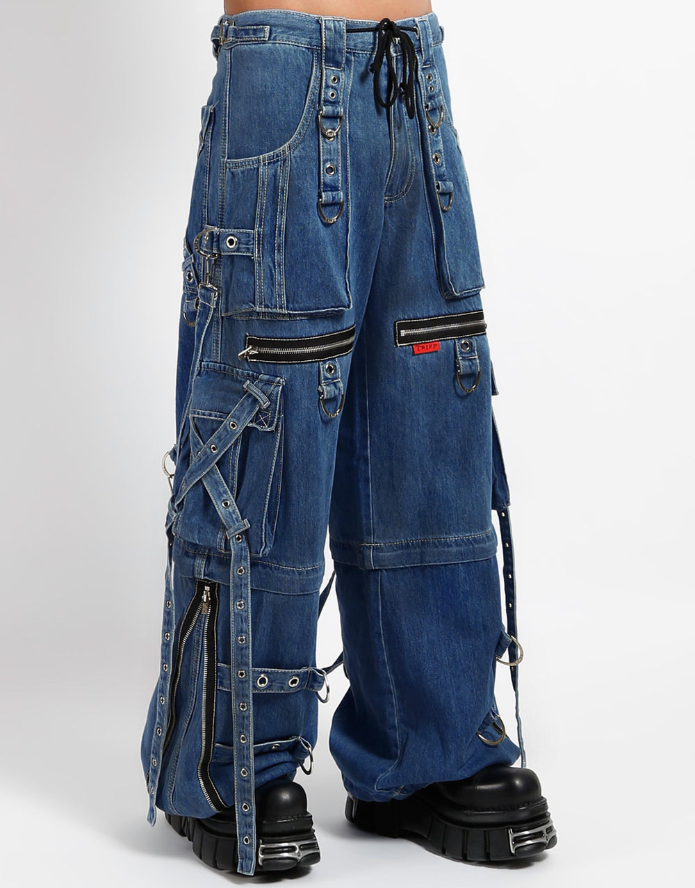 X-STRAP PANT BLUE DENIM