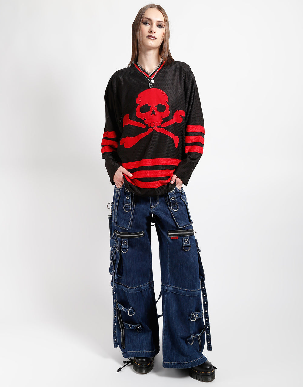 X-STRAP PANT BLUE DENIM