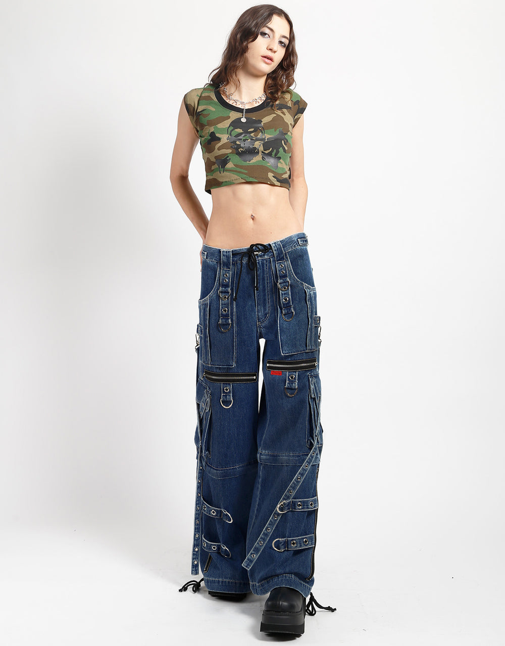 X-STRAP PANT BLUE DENIM