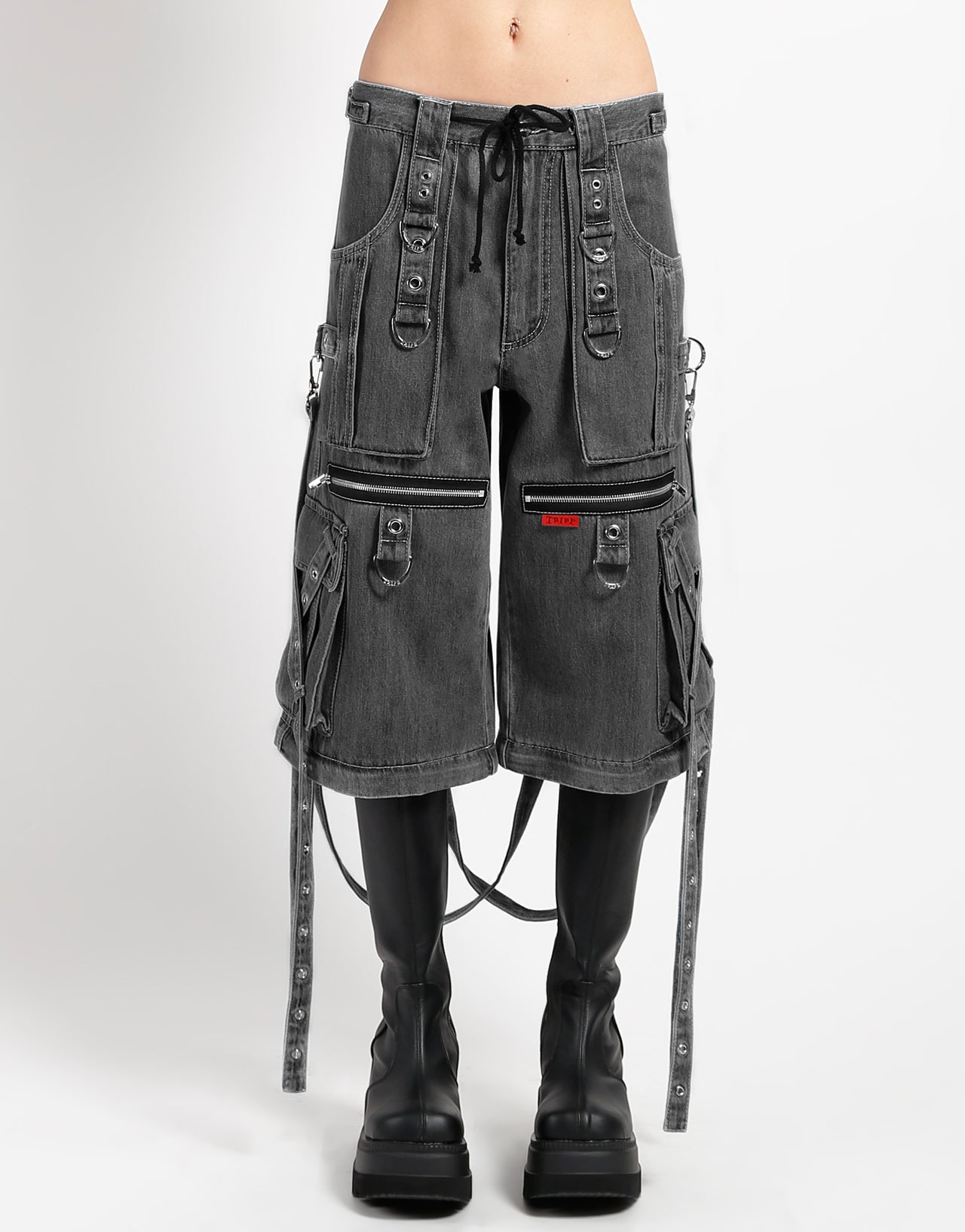 X-STRAP PANT BLACK DENIM – TRIPP NYC
