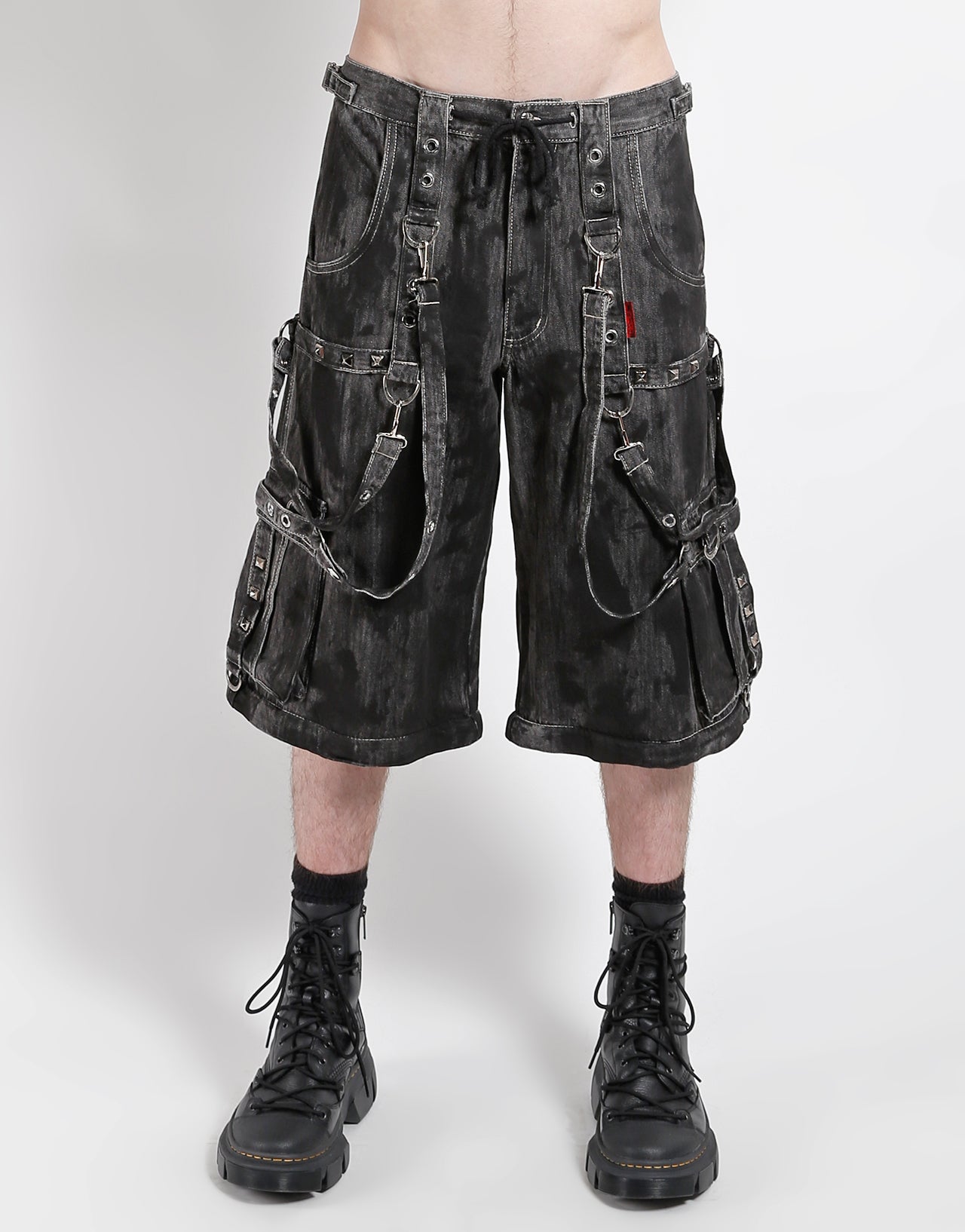 DENIM STRAP PANT BLACK INK WASH – TRIPP NYC