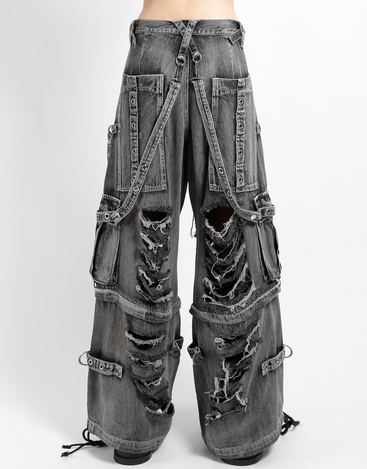 SHREDDER DENIM FULL FORCE PANT BLACK FOG WASH – TRIPP NYC