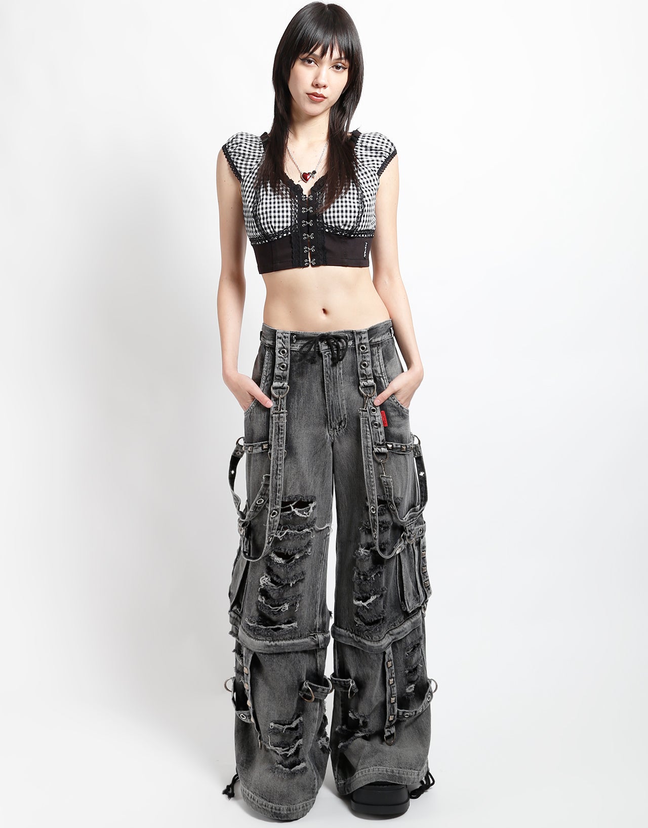 SHREDDER DENIM FULL FORCE PANT BLACK FOG WASH – TRIPP NYC