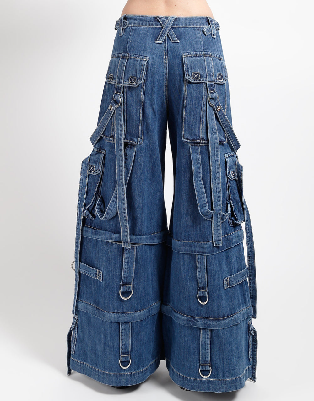 DENIM RING STRAP PANT BLUE DENIM