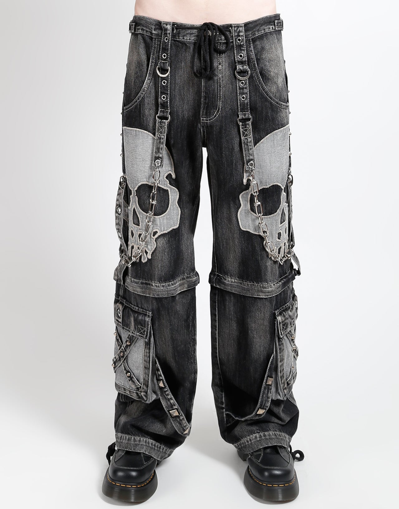 SCARE DARK STREET PANT FOG WASH BLACK DENIM