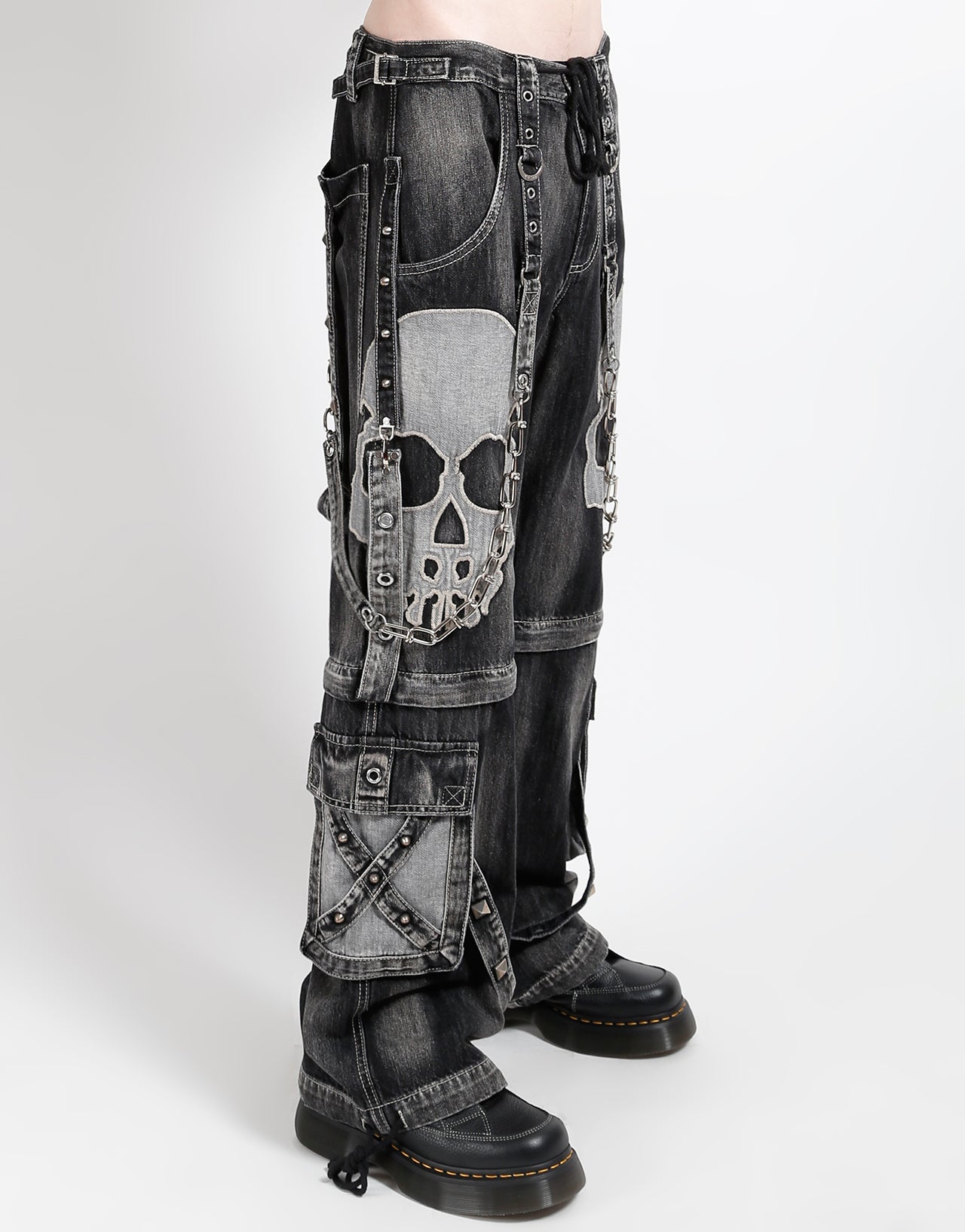 SCARE DARK STREET PANT FOG WASH BLACK DENIM – TRIPP NYC