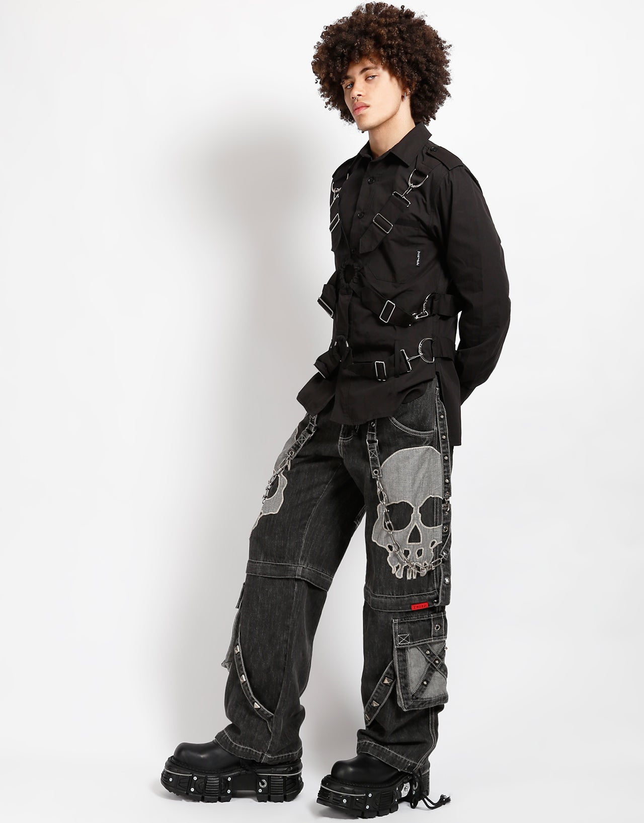 パンツ Tripp NYC SCARE DARK STREET PANT SCARE DARK STREET PANT BLACK DENIM – TRIPP NYC