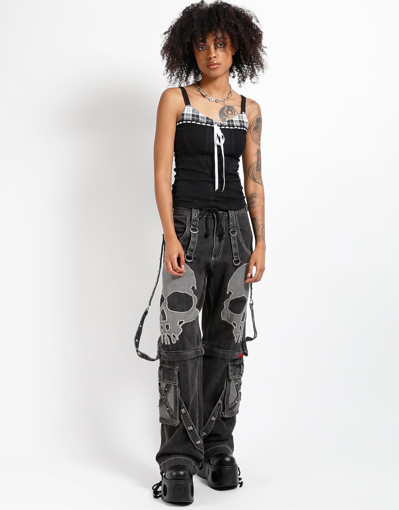 パンツ Tripp NYC SCARE DARK STREET PANT SCARE DARK STREET PANT BLACK DENIM – TRIPP NYC