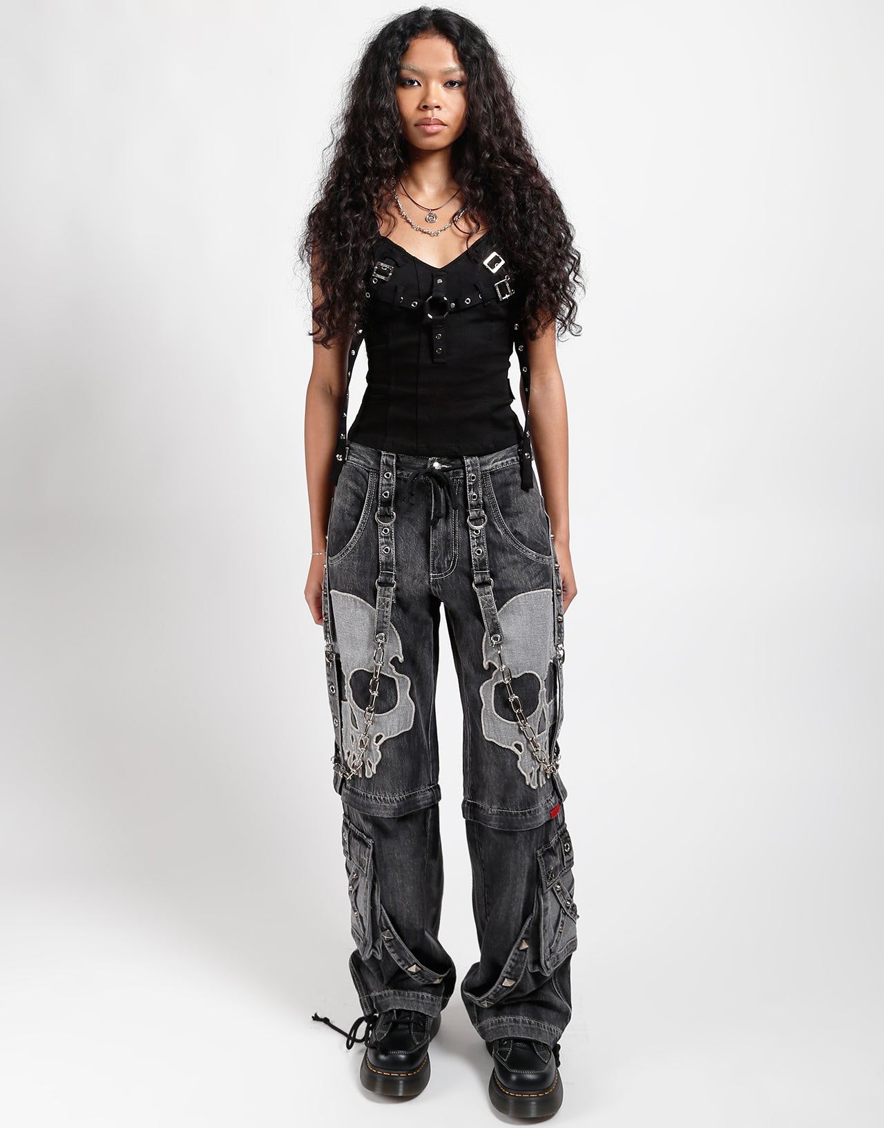 SCARE DARK STREET PANT FOG WASH BLACK DENIM