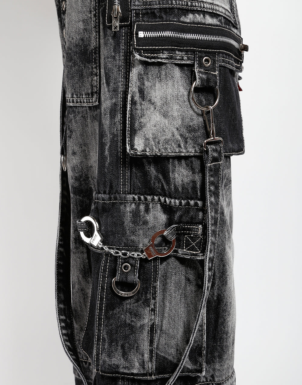 ZIP LOCK PANT CLOUD WASH BLACK DENIM