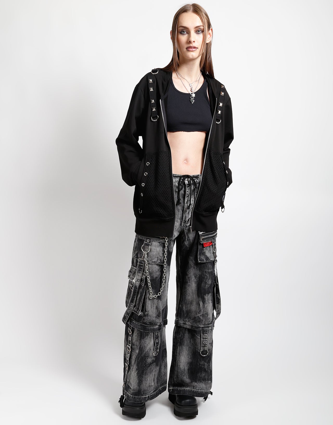 ZIP LOCK PANT CLOUD WASH BLACK DENIM