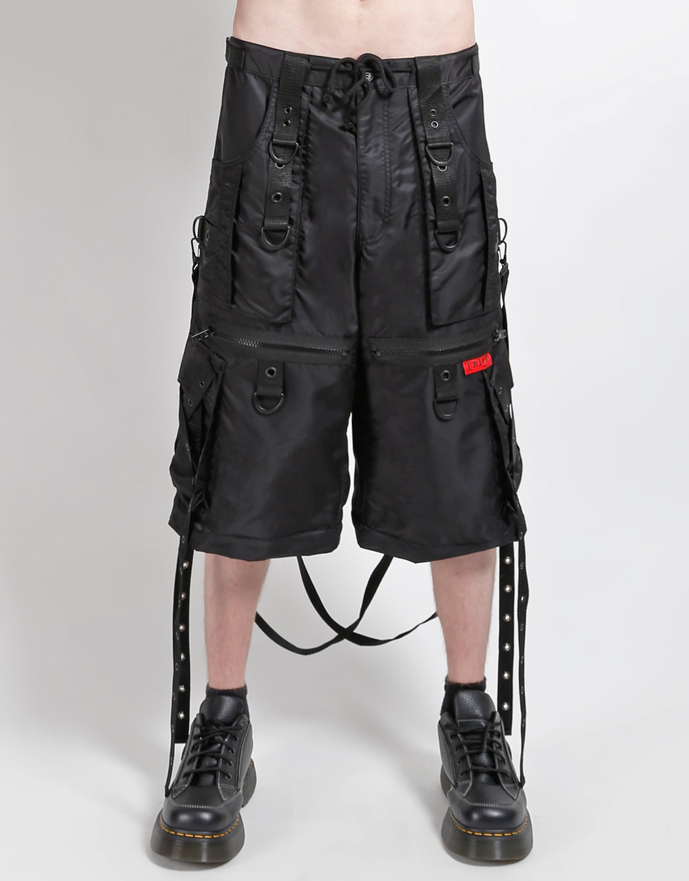 X-STRAP ZIP OFF SPACE OUT PANT BLACK