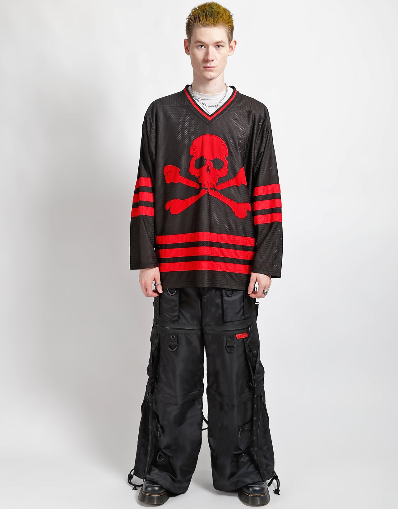 X-STRAP ZIP OFF SPACE OUT PANT BLACK