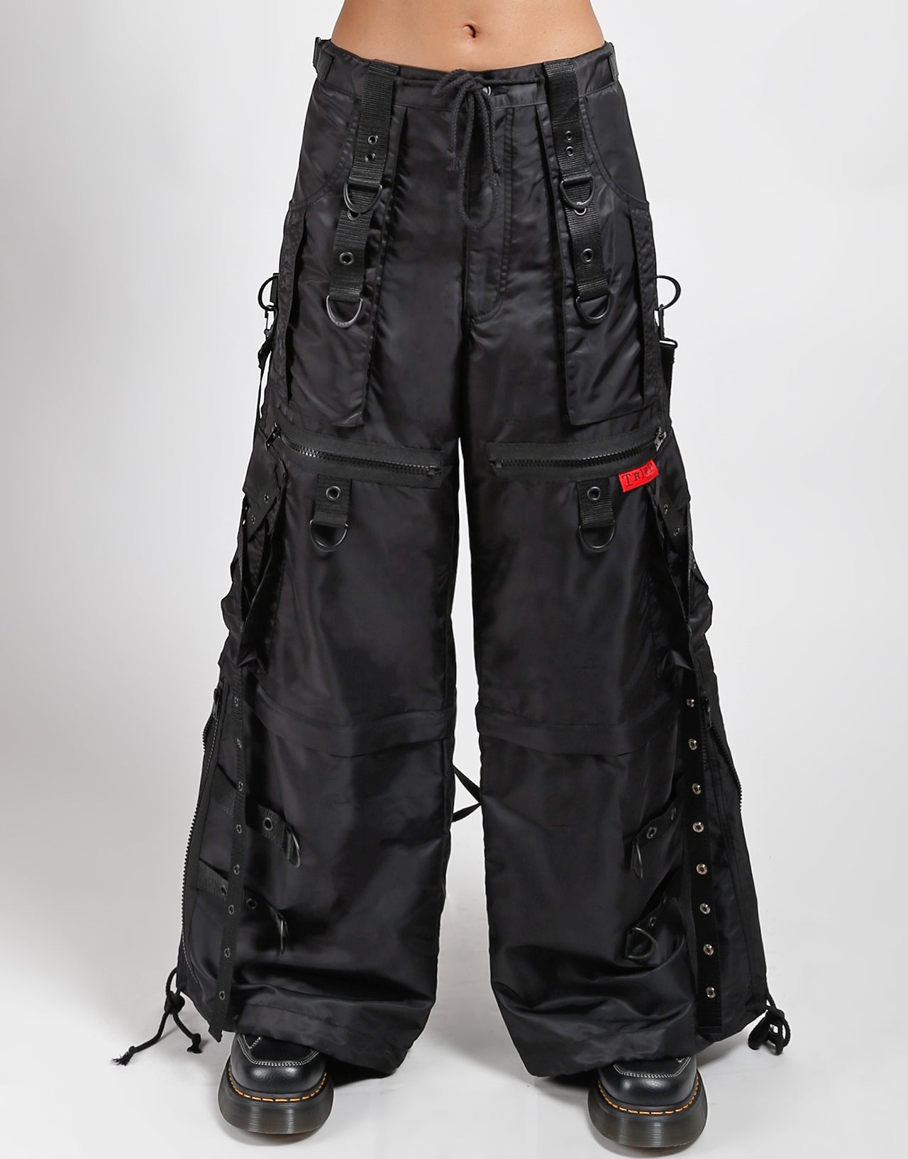 X-STRAP ZIP OFF SPACE OUT PANT BLACK