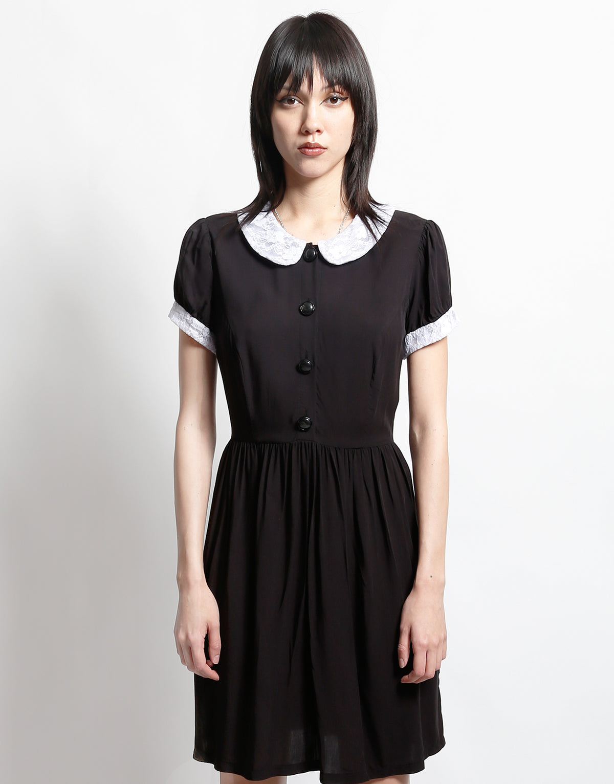 tripp nyc black dress WEDNESDAY Small / Color:Light Champagne Conjunto de Vestido Mini Baby doll dress in Final