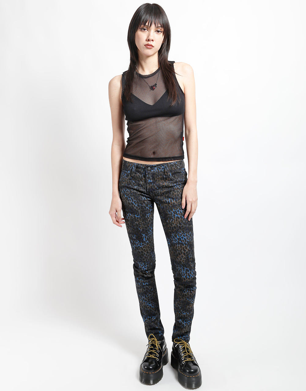 REVERSIBLE JEAN BLUE CHEETAH