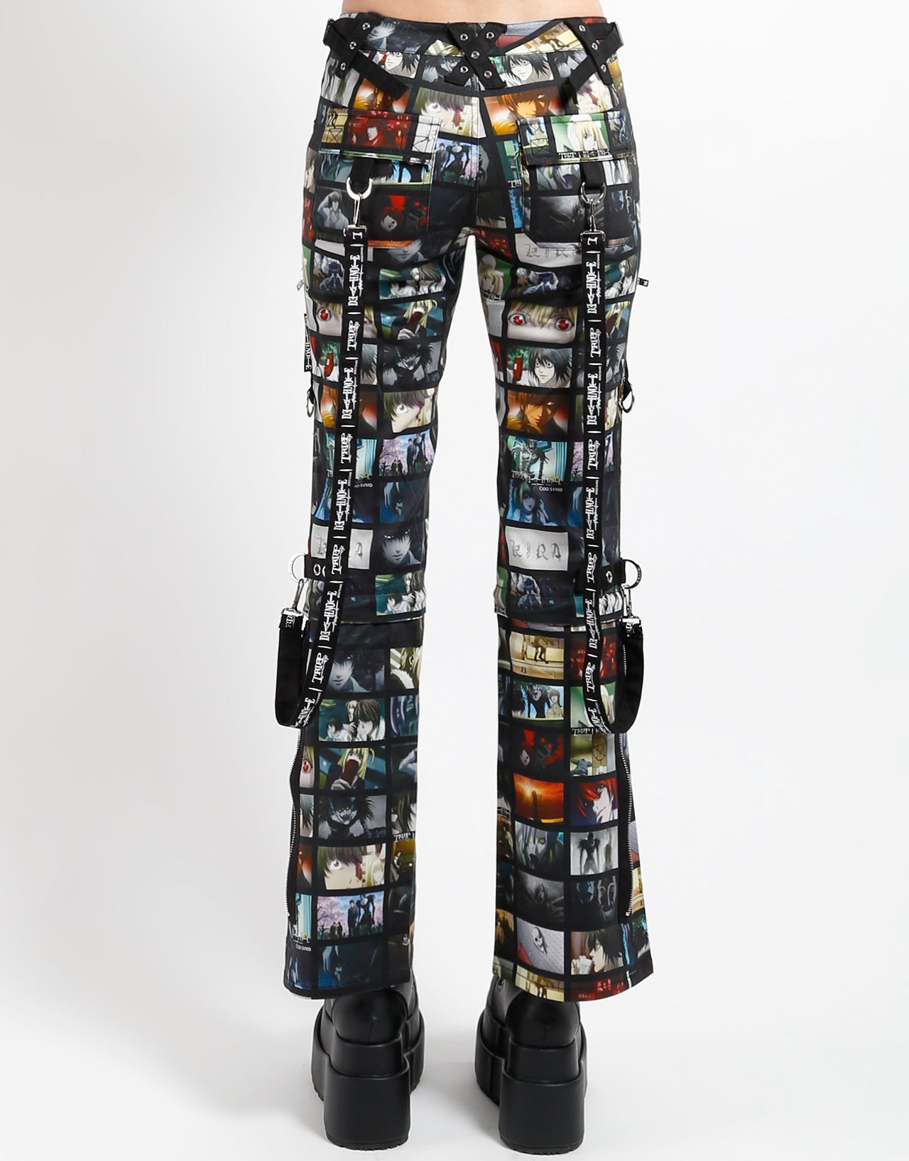 最終値下げnyxu Drawers jersey pants TRIPP NYC X DEATH NOTE - SCREEN ZIP TO ZIP PANTS