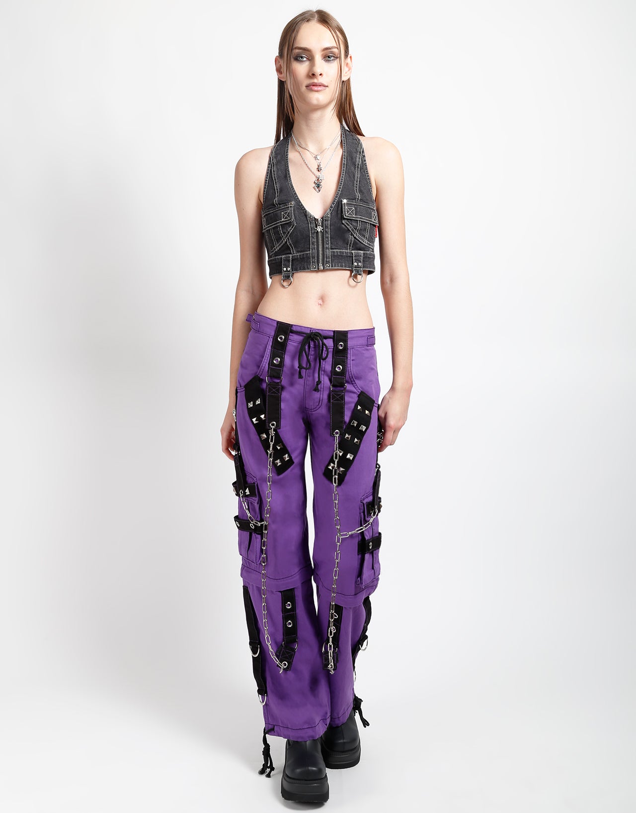 POWER HALTER BLACK DENIM