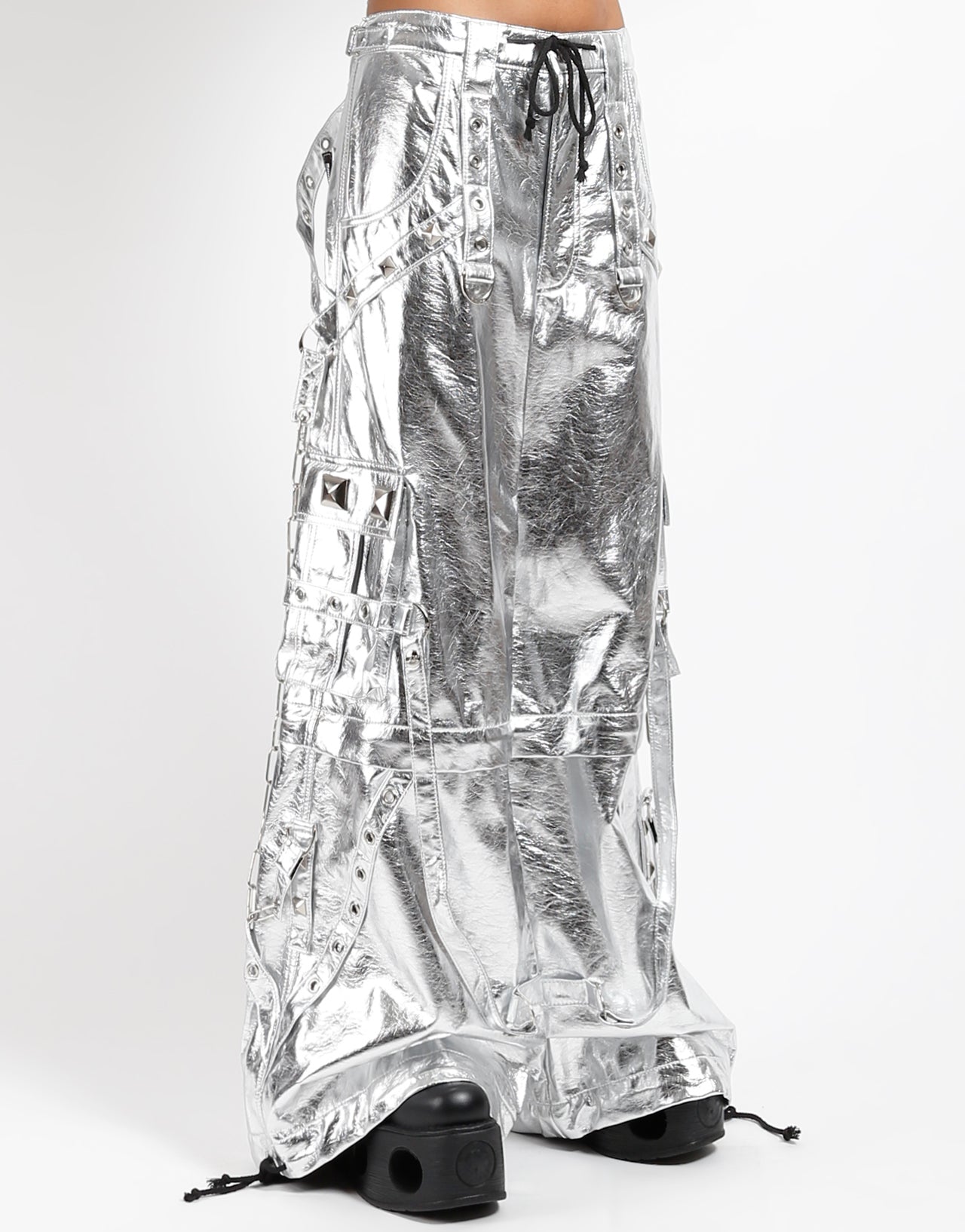 METALLIC SILVER STAR POWER PANT – TRIPP NYC