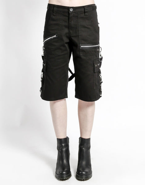 パンツ 00s TRIPP MAN nyc bondage shorts Tripp NYC Goth Skate Grunge Straps Baggy Bondage y2k Skull Pants