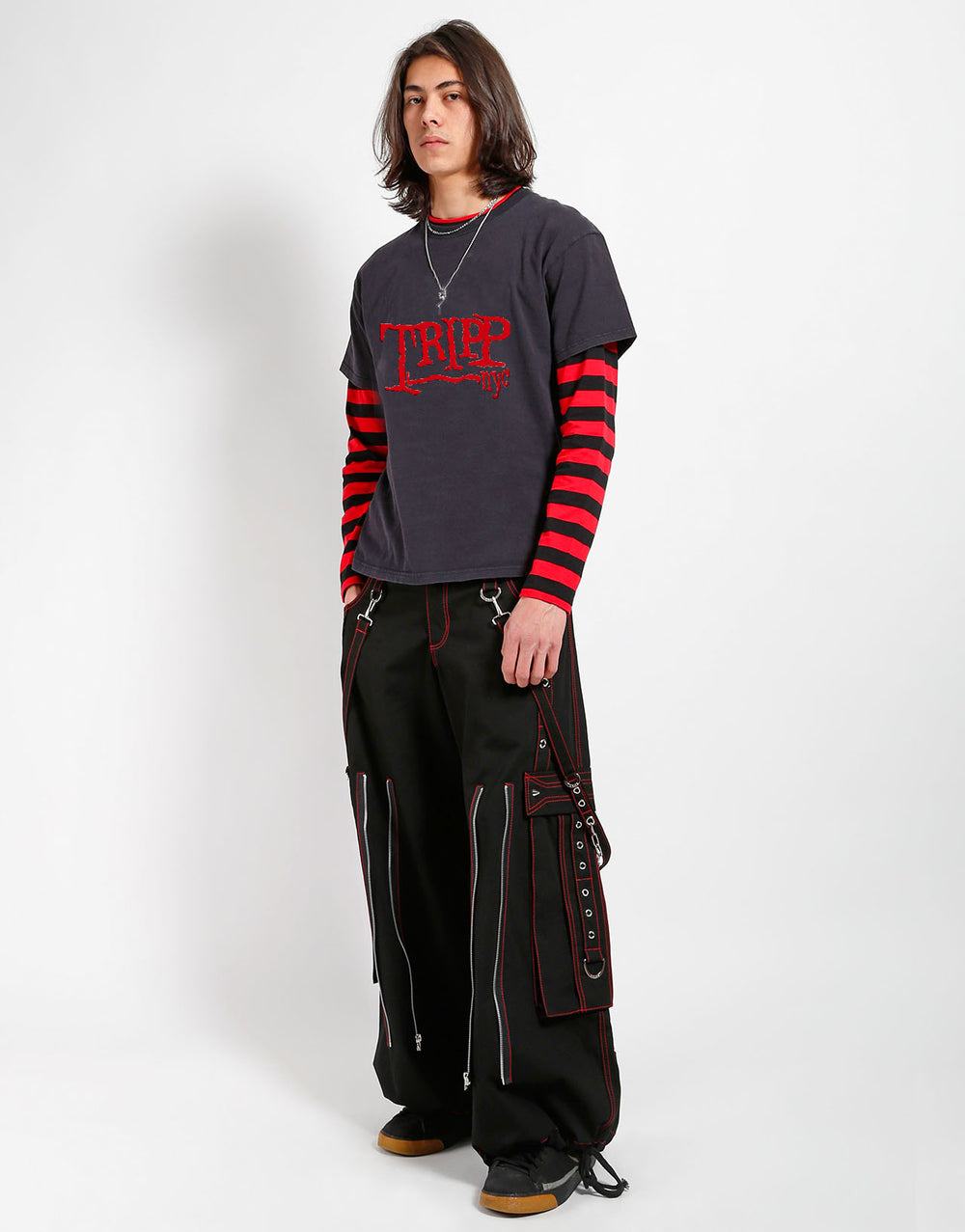 BACK UP SKULL PANT RED SKULL