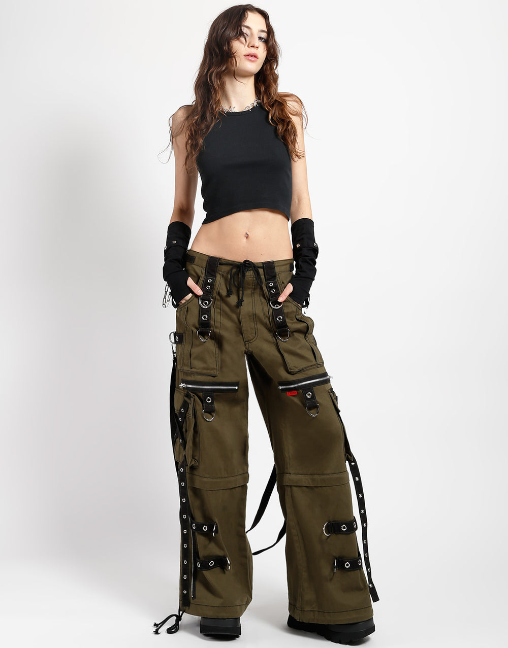 X-STRAP ZIP OFF PANT - ARMY