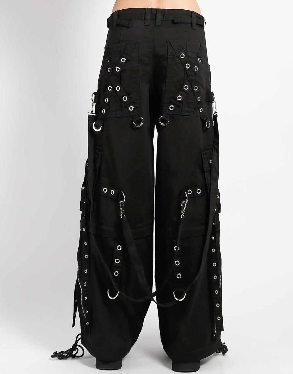 Gothic Bondage Rock Black Punk Buckle Zips Chain Strap TrousersTripp Pants  Small Black at Amazon Mens Clothing store