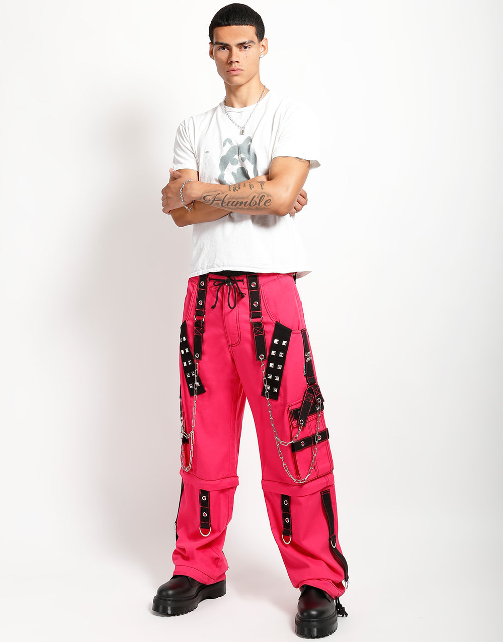 DARK CUFF PANT PINK