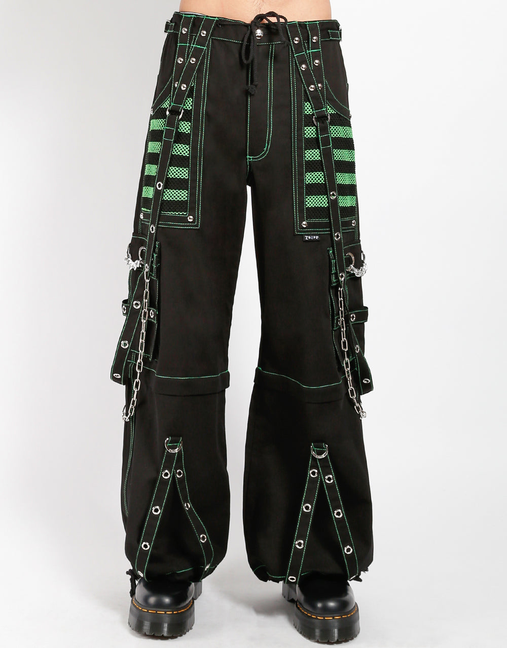 90s Tripp Nyc Huge Baggy Raver Pants / Bondage / Black with | Bad at  Petting Cats | Chicago, IL