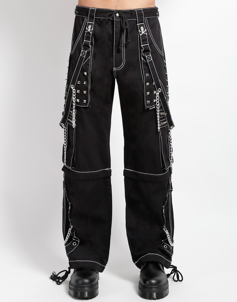 STEP CHAIN PANT WITH WHITE STITCH