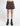 PLEATED SKIRT BLACK PLAID