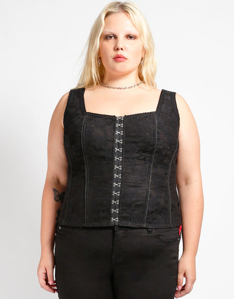 トップス theredthread corset fit tops gry bk トップス theredthread corset fit tops gry bk Corset Tops • Shop