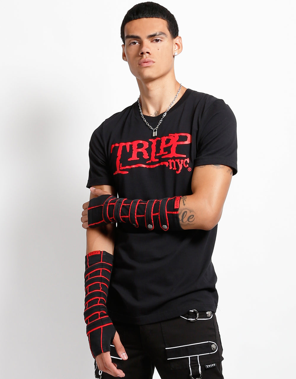 Tripp NYC Scare Pants [Black/Red] S — Mens Pants Tripp NYC