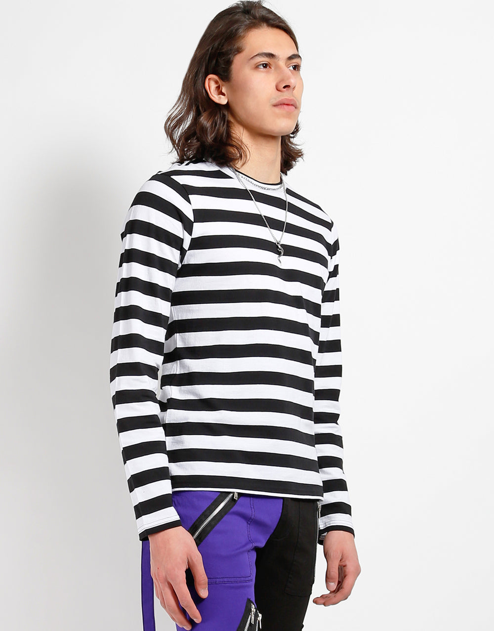 Black Stripe Shirt, Tops