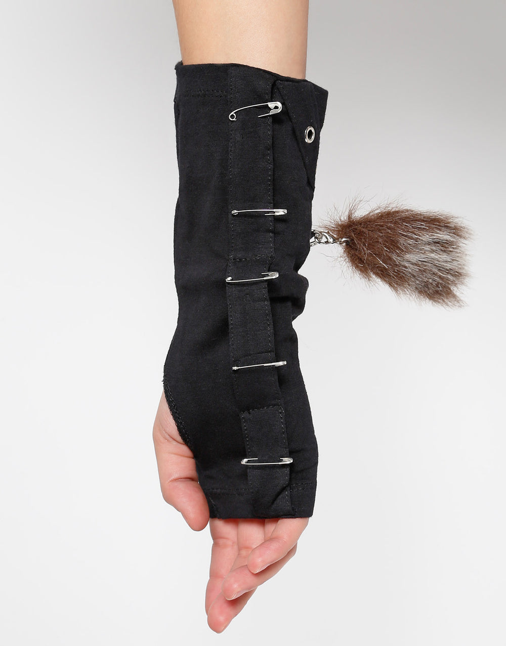 SAFETY PIN AND TAIL ARMWARMER