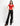 BABY TEE FISHNET RED