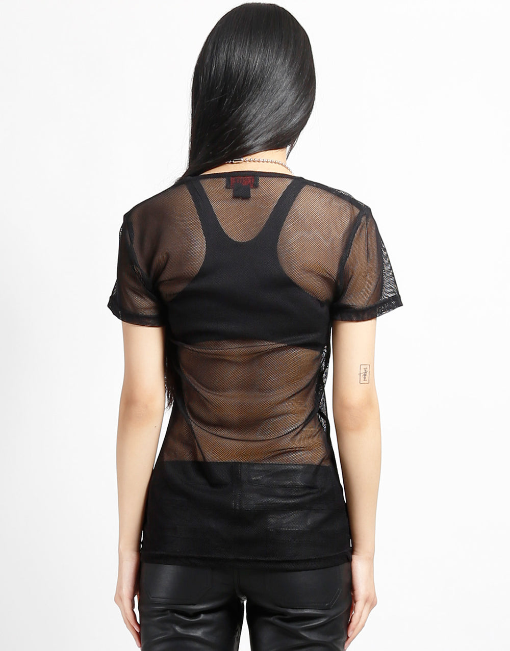 Black Fishnet shirt unisex one size