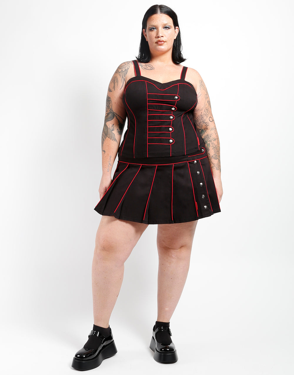 CURVE BAND CORSET RED