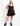 CURVE BAND PLEATED SKIRT RED